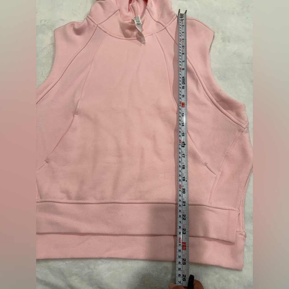 Lululemon Scuba Sleeveless Hoodie Vest Pink Oversized Athleisure XS/S - Picture 13 of 13
